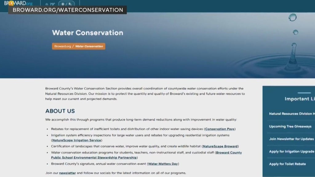 Miami-Dade, Broward prioritizing water conservation by offering rebates, free products — CBS Miami, Delray Beach Real Estate news