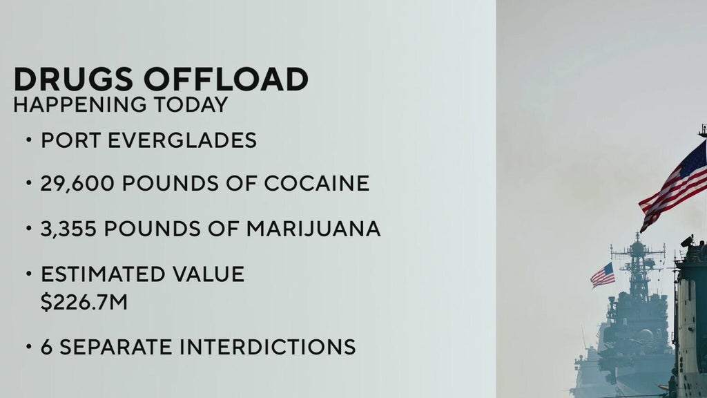 Drugs worth whopping $226.7 million to be offloaded by Coast Guard at Port Everglades — CBS Miami, Delray Beach Community news