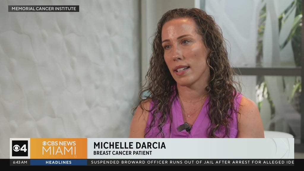 Mom diagnosed with breast cancer despite having no symptoms shares warning — CBS Miami, Delray Beach Health news