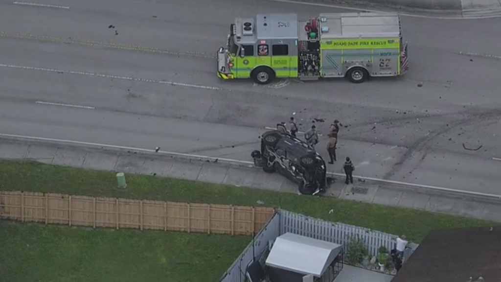 1 woman dead, 3 other women injured after rollover crash in southwest Miami-Dade, officials say — CBS Miami, Delray Beach Health news