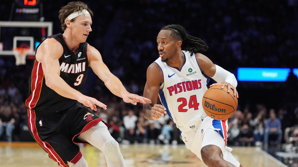 Giannis Antetokounmpo's 36 points not enough as Pistons beat Heat 128-111 to send Miami to 0-2 start — CBS Miami, Delray Beach Business news