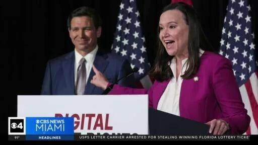 Senator Ashley Moody responds to criticism over her role in Hope Florida scandal — CBS Miami, Delray Beach Community news