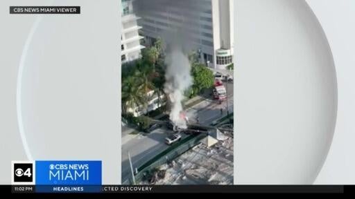 Neighbors react after a drilling rig collapses and injures 4 people in Brickell — CBS Miami, Delray Beach Community news