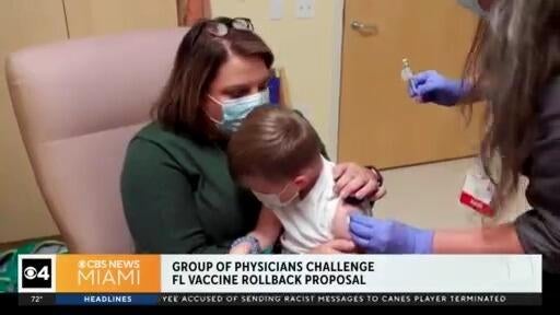 Florida doctors challenge state’s plan to roll back vaccine requirements — CBS Miami, Delray Beach Health news