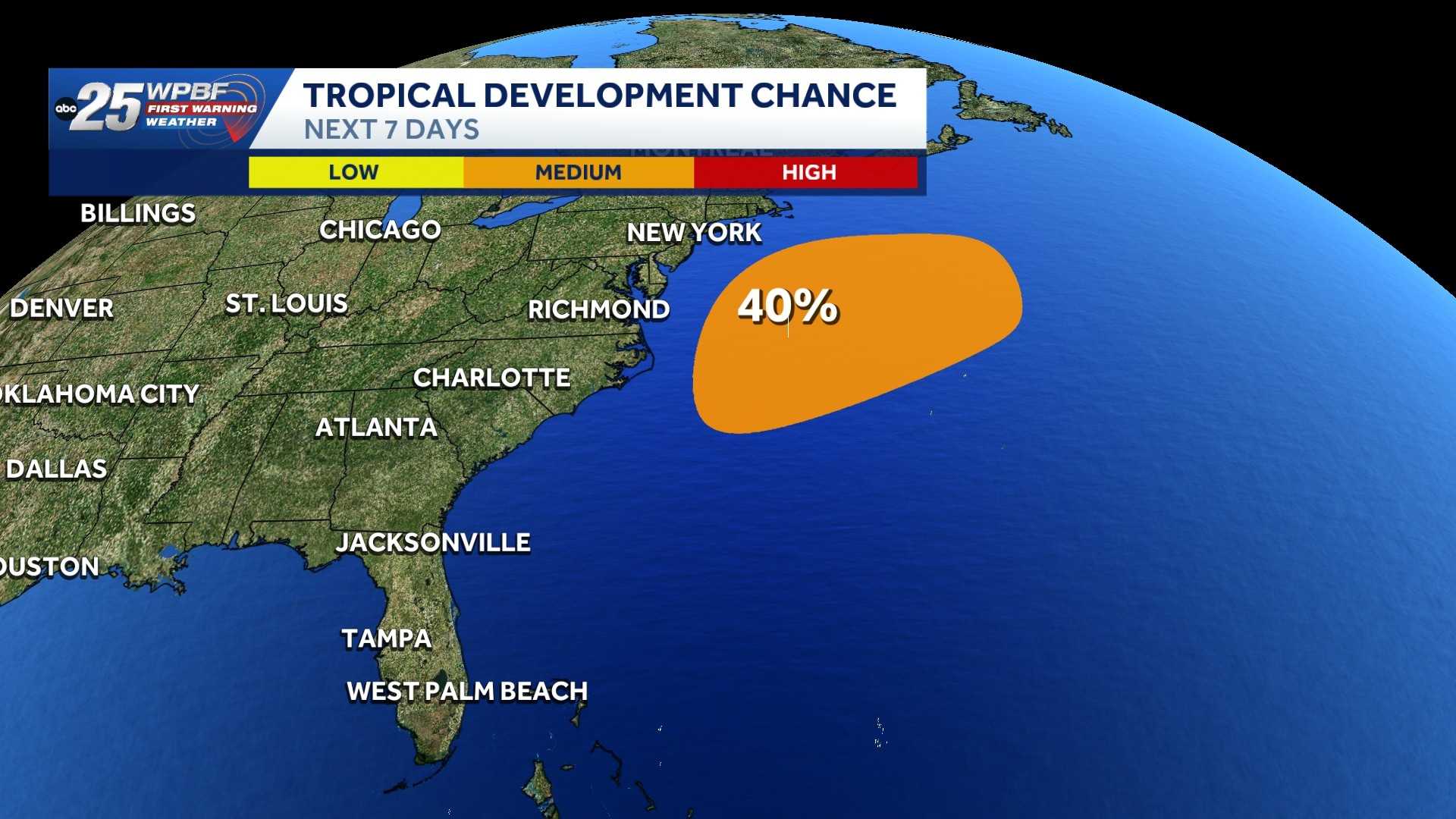 National Hurricane Center tracking low-pressure area off Mid-Atlantic U.S. coast — WPBF West Palm Beach, Delray Beach Community news
