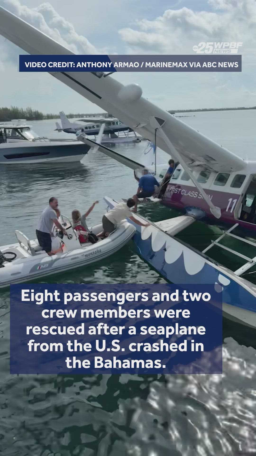 Seaplane crashes into dock in Bahamian waters; 10 Americans escape uninjured — WPBF West Palm Beach, Delray Beach Community news