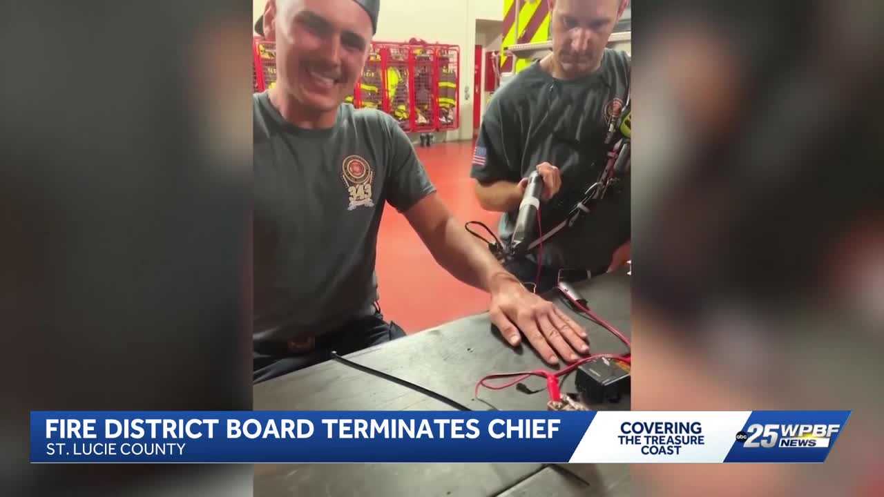 St. Lucie County fire chief terminated after months of controversy — WPBF West Palm Beach, Delray Beach Community news