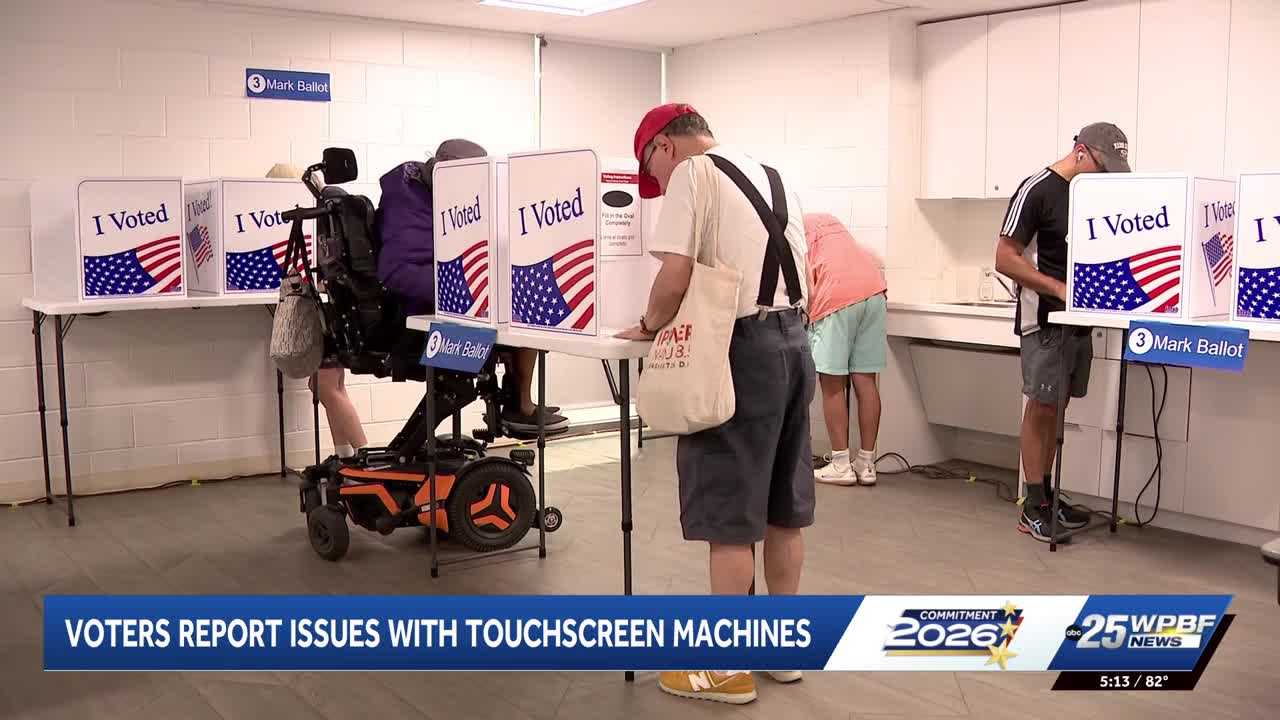 Palm Beach County voters report issues with touch voting machines during early voting — WPBF West Palm Beach, Delray Beach Schools news