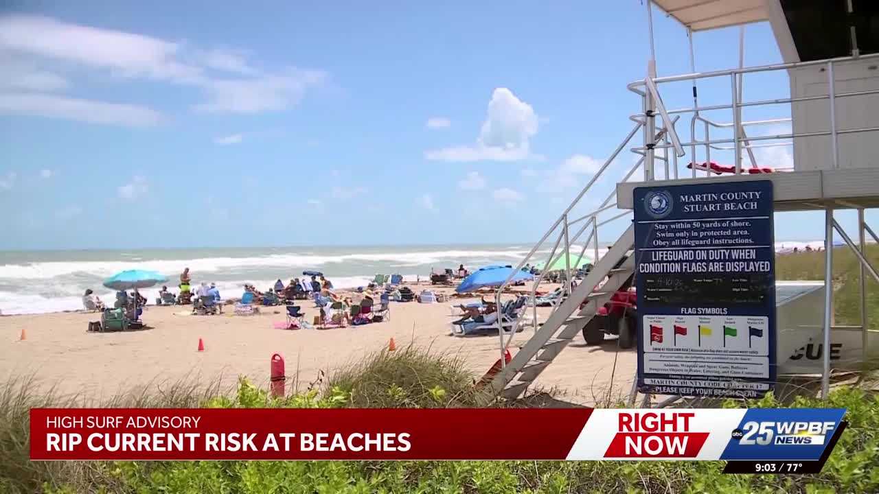 South Florida beaches under rip current warning as lifeguards urge swimmers to stay safe — WPBF West Palm Beach, Delray Beach Sports news
