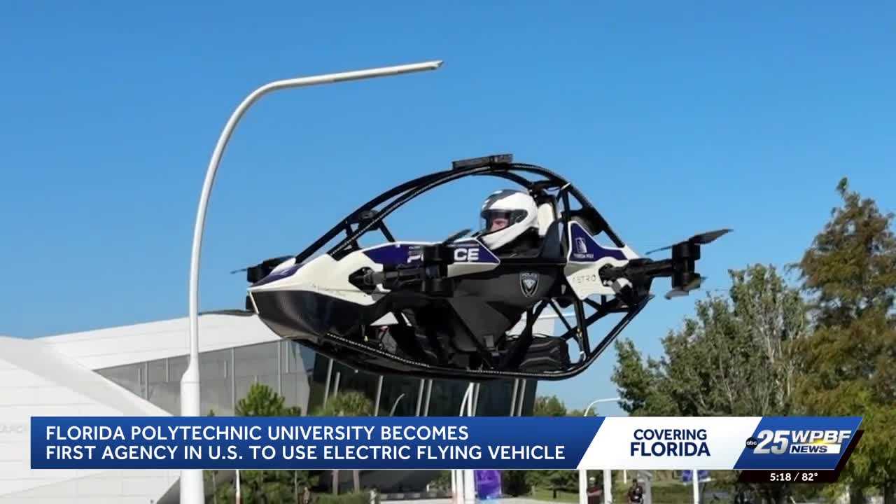Florida Polytechnic University develops electric flying vehicle for police emergencies — WPBF West Palm Beach, Delray Beach Community news