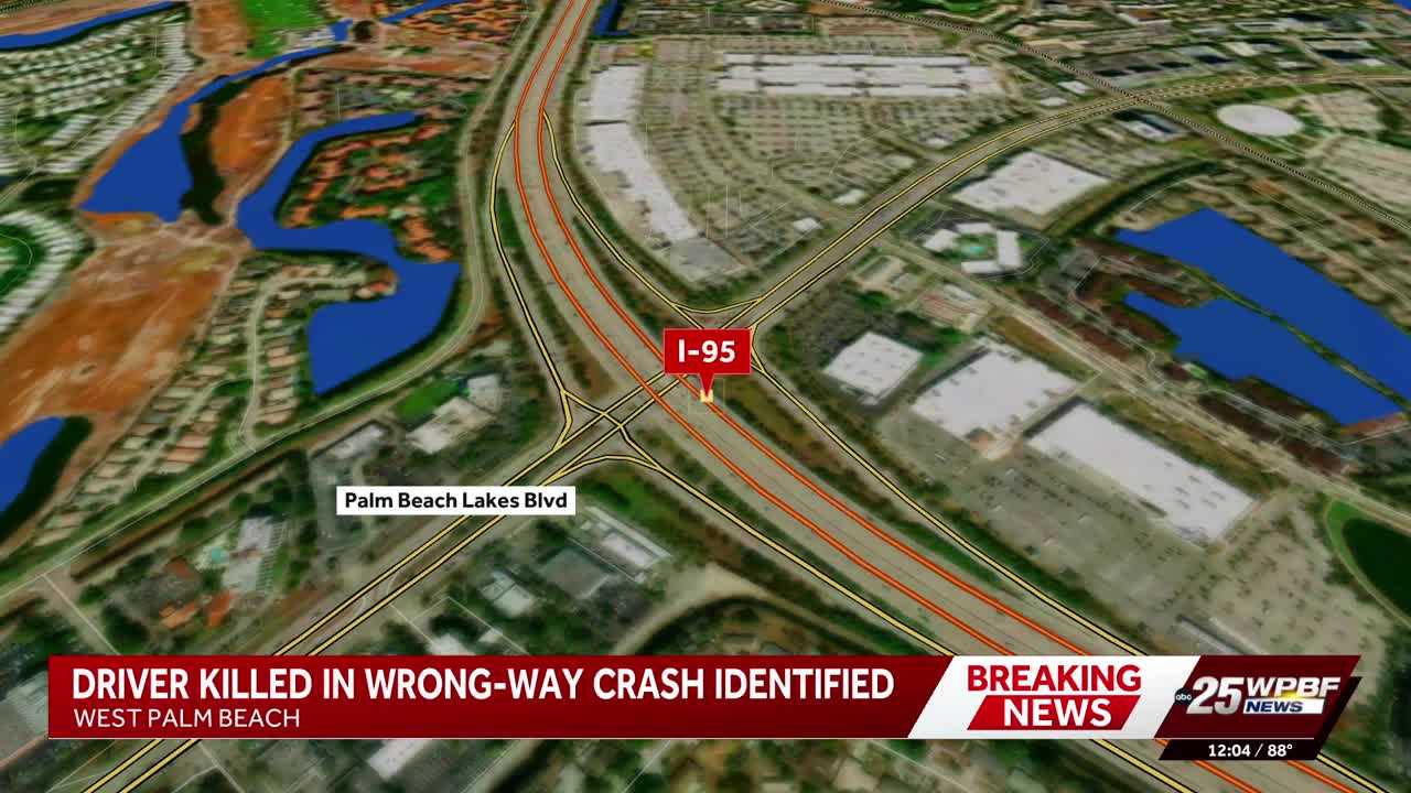 Suspect charged in deadly wrong-way crash on I-95 in West Palm Beach — WPBF West Palm Beach, Delray Beach Community news