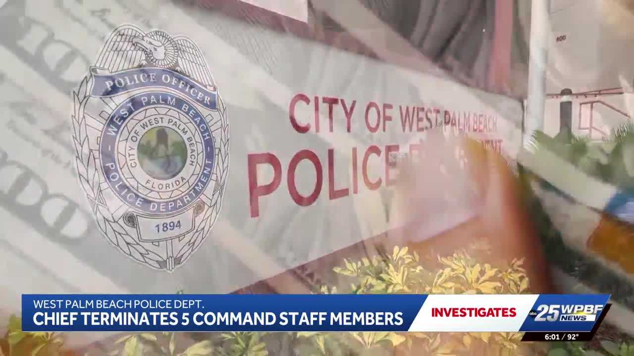 Exclusive: Five West Palm Beach police commanders fired as Internal Affairs report finds violations — WPBF West Palm Beach, Delray Beach Community news
