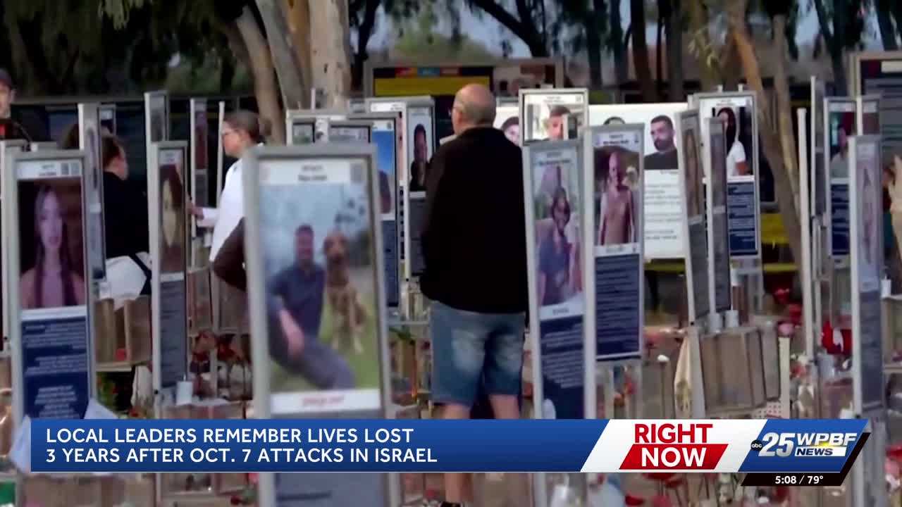 West Palm Beach leaders gather to honor victims of October 7 Hamas attack — WPBF West Palm Beach, Delray Beach Community news